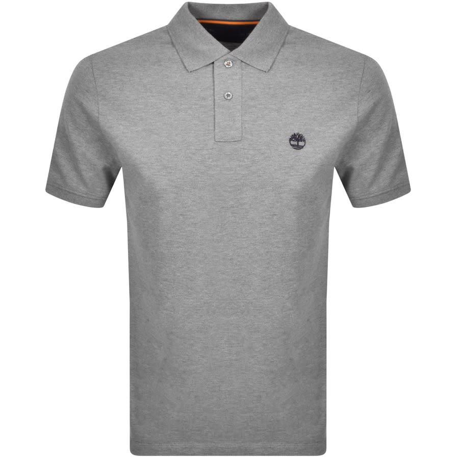 Alternative Image for ProductTimberland Logo Short Sleeved Polo T Shirt Grey1